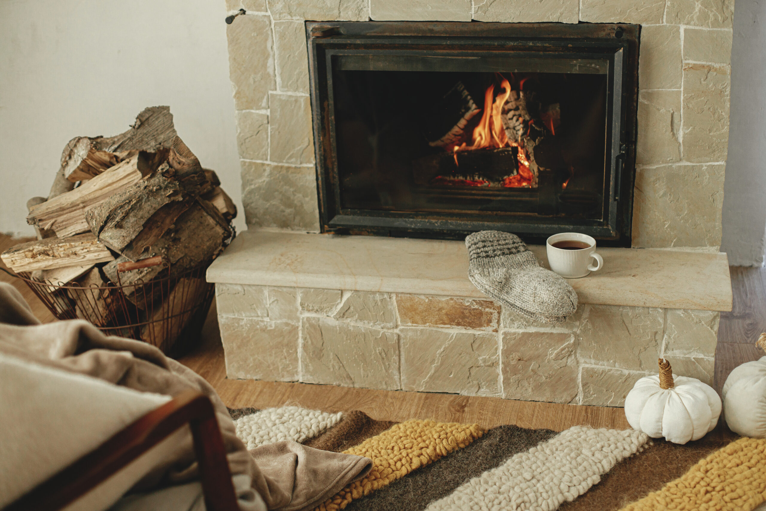 Transform Your Living Space With A Stone Veneer Fireplace